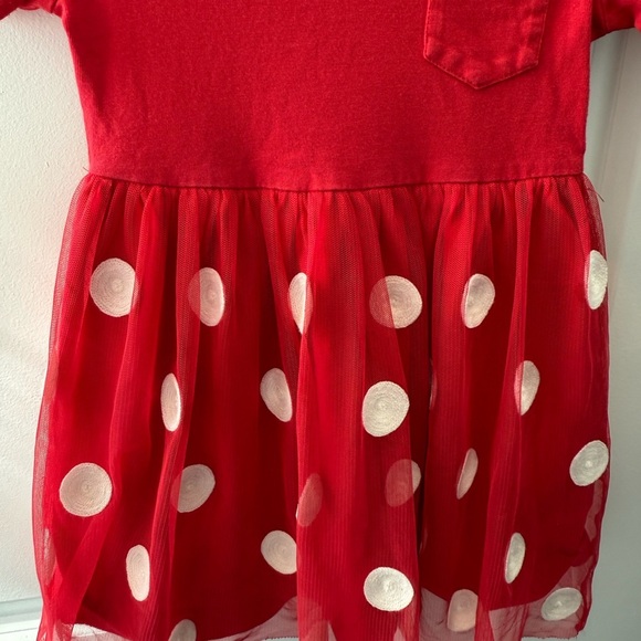 Hanna Andersson Mini Mouse Cotton and tulle skirt Dress 3T - Picture 3 of 5